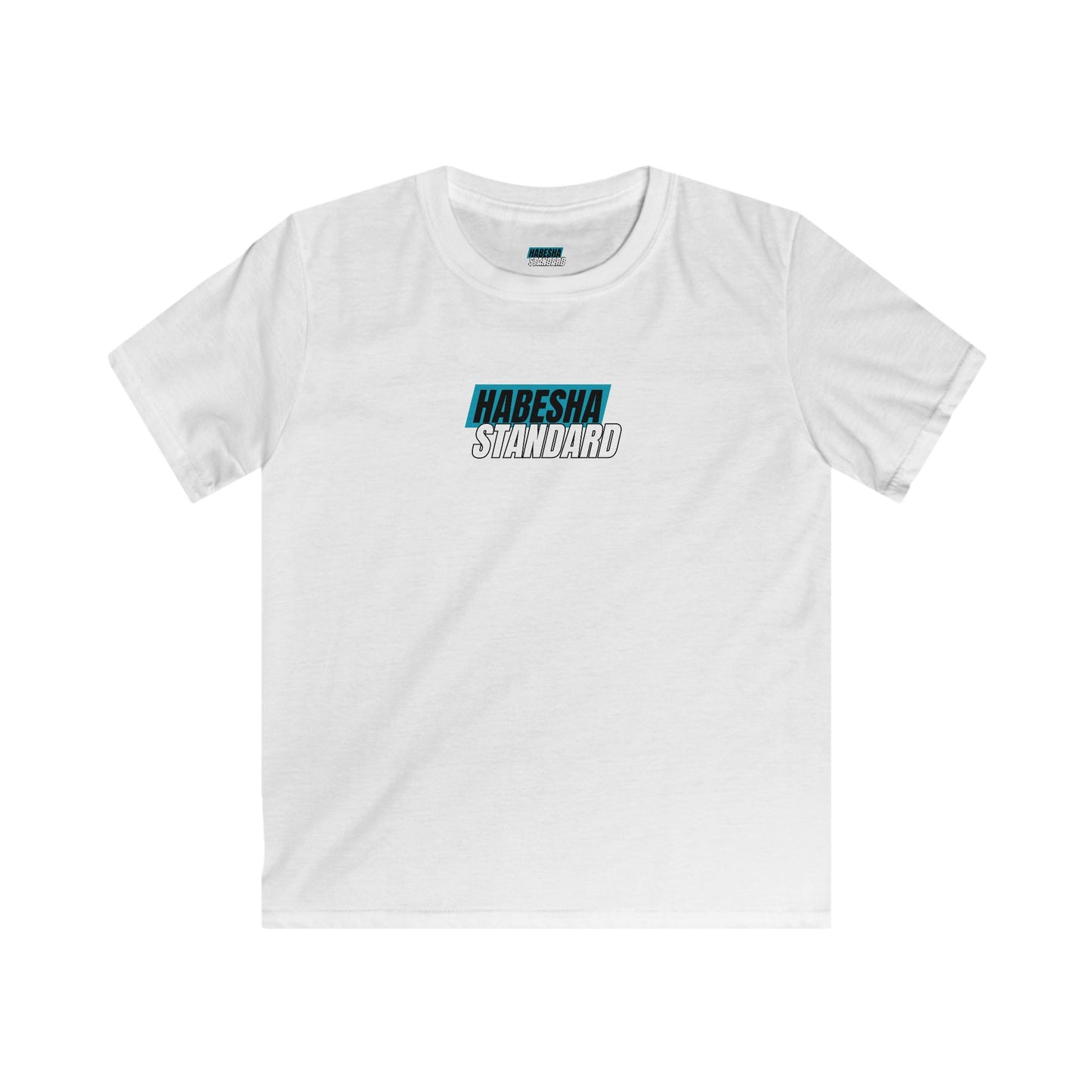 KIDS WHITE HABESHA STANDARD SOFTSTYLE T-SHIRT
