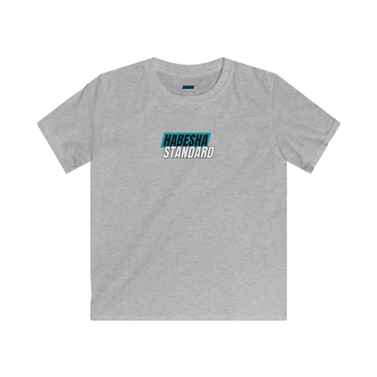 KIDS SPORTS GREY HABESHA STANDARD SOFTSTYLE T-SHIRT