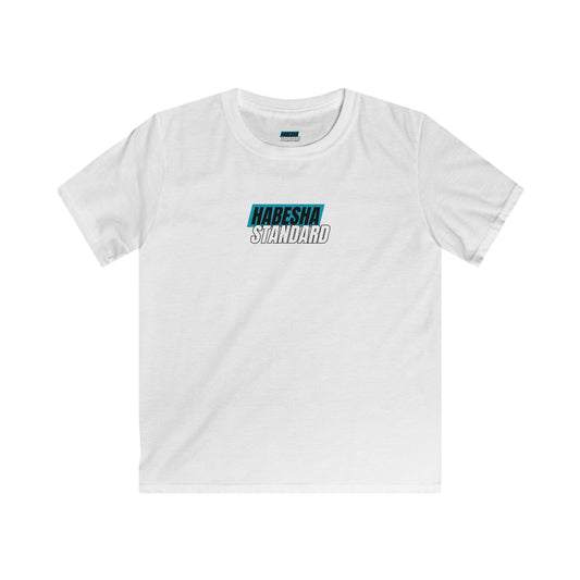 KIDS WHITE HABESHA STANDARD SOFTSTYLE T-SHIRT