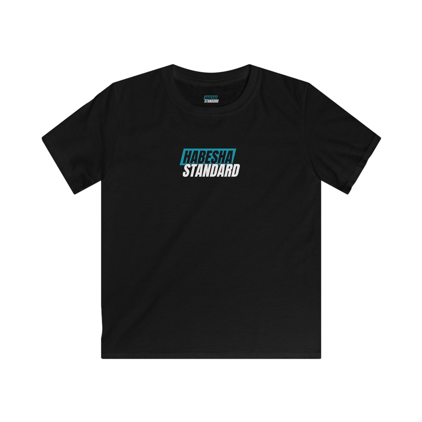 KIDS BLACK HABESHA STANDARD SOFTSTYLE T-SHIRT