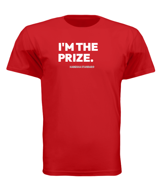 I'M THE PRIZE RED T-SHIRT